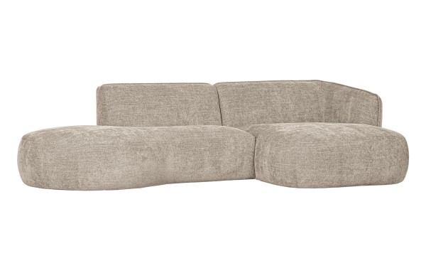 Lounge Sofa Polly rechts - Stoff Sand