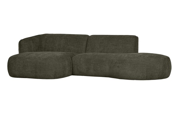 Lounge Sofa Polly links - Stoff Grün
