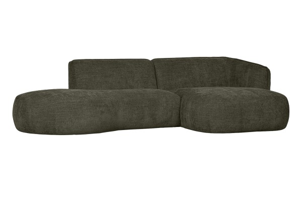 Lounge Sofa Polly rechts - Stoff Grün
