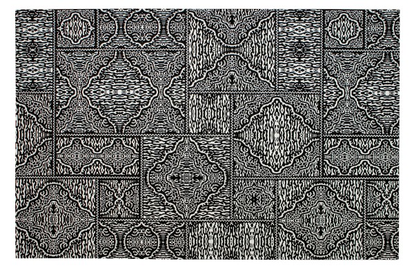 Teppich Renna- Black/White 155x230 cm