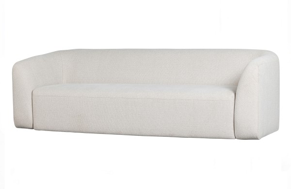 Sofa Sloping 3-Sitzer - Chenille - Pearl